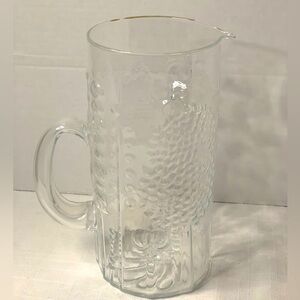 IITTALA FLORA | Vintage Glass Pitcher. Made in Finland